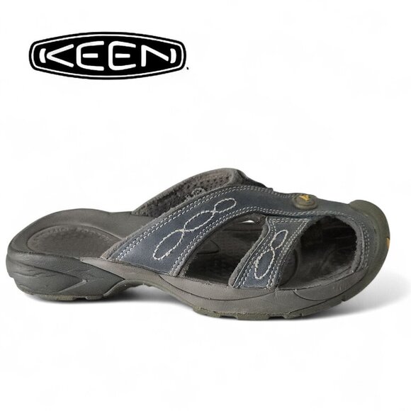 KEEN Slip-On Outdoor Sandals blue/grey size 7.5 - Picture 1 of 10